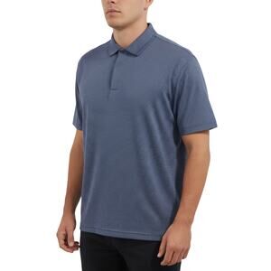 01. Algo Microstripe Performance Polo Shirt Blue White NWT Men’s XL
